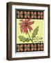 Christmas Pontsettia Cream-Cyndi Lou-Framed Premium Giclee Print