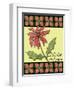 Christmas Pontsettia Cream-Cyndi Lou-Framed Premium Giclee Print