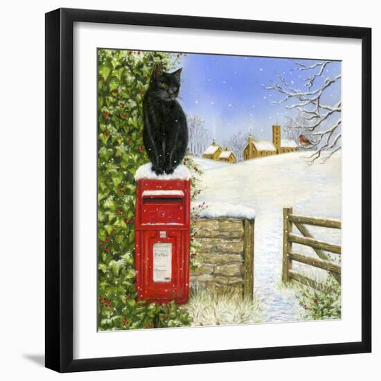 Christmas Post Box-Janet Pidoux-Framed Giclee Print