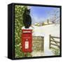 Christmas Post Box-Janet Pidoux-Framed Stretched Canvas