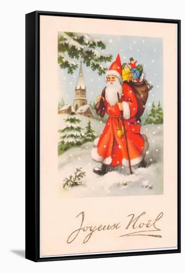 Christmas Postcard, c.1907-French School-Framed Stretched Canvas