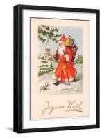 Christmas Postcard, c.1907-French School-Framed Giclee Print