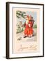 Christmas Postcard, c.1907-French School-Framed Giclee Print