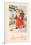 Christmas Postcard, c.1907-French School-Framed Giclee Print