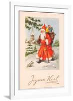 Christmas Postcard, c.1907-French School-Framed Giclee Print