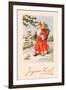 Christmas Postcard, c.1907-French School-Framed Giclee Print