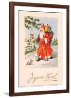 Christmas Postcard, c.1907-French School-Framed Giclee Print