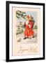 Christmas Postcard, c.1907-French School-Framed Giclee Print