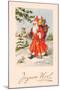 Christmas Postcard, c.1907-French School-Mounted Giclee Print