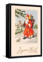 Christmas Postcard, c.1907-French School-Framed Stretched Canvas