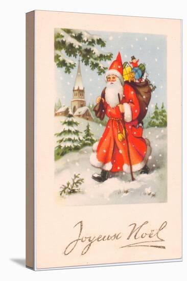 Christmas Postcard, c.1907-French School-Stretched Canvas