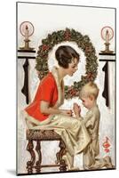 Christmas Prayer-Joseph Christian Leyendecker-Mounted Art Print