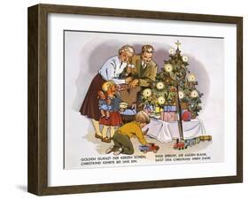 Christmas Presents, Illustration from a Children's Book, C.1950-null-Framed Giclee Print