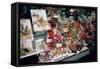 Christmas Presents in a Shop Window, Paris, France-Peter Thompson-Framed Stretched Canvas