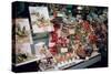 Christmas Presents in a Shop Window, Paris, France-Peter Thompson-Stretched Canvas