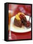 Christmas Pudding, Decorated with Clementine and Cranberries-Jean Cazals-Framed Stretched Canvas