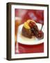 Christmas Pudding, Decorated with Clementine and Cranberries-Jean Cazals-Framed Photographic Print