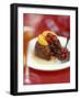 Christmas Pudding, Decorated with Clementine and Cranberries-Jean Cazals-Framed Photographic Print