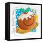 Christmas Pudding Square-Tony Todd-Framed Stretched Canvas
