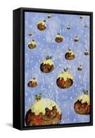 Christmas Puddings-David Cooke-Framed Stretched Canvas