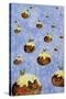 Christmas Puddings-David Cooke-Stretched Canvas