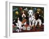 Christmas Puppies 2-William Vanderdasson-Framed Giclee Print