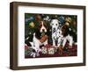 Christmas Puppies 2-William Vanderdasson-Framed Giclee Print