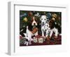 Christmas Puppies 2-William Vanderdasson-Framed Giclee Print