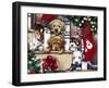 Christmas Puppies on the Loose-Jenny Newland-Framed Giclee Print