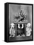 Christmas Puppies-null-Framed Stretched Canvas