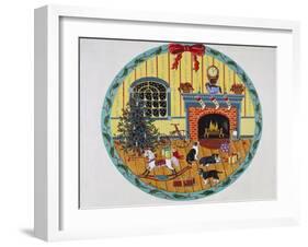 Christmas Puppies-Susan Henke Fine Art-Framed Giclee Print