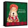 Christmas Puppy I-Lanie Loreth-Framed Stretched Canvas