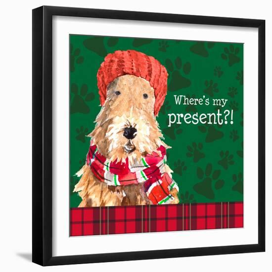 Christmas Puppy I-Lanie Loreth-Framed Art Print