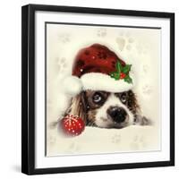 Christmas Puppy-Ali Chris-Framed Giclee Print