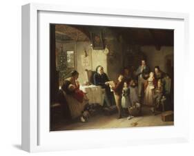 Christmas Recital-Friedrich Ortlieb-Framed Giclee Print