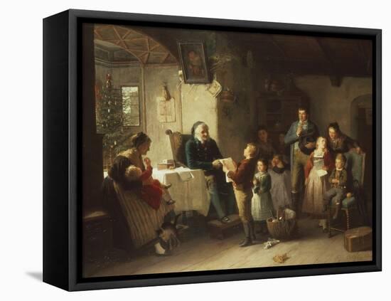 Christmas Recital-Friedrich Ortlieb-Framed Stretched Canvas