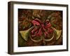 Christmas Red Ribbon-Jodi Monahan-Framed Art Print