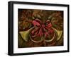 Christmas Red Ribbon-Jodi Monahan-Framed Art Print