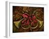 Christmas Red Ribbon-Jodi Monahan-Framed Art Print
