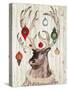 Christmas Reindeer I-Elizabeth Medley-Stretched Canvas