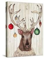 Christmas Reindeer II-Elizabeth Medley-Stretched Canvas