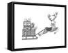 Christmas Reindeer-Neeti Goswami-Framed Stretched Canvas
