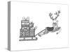 Christmas Reindeer-Neeti Goswami-Stretched Canvas