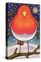 Christmas Robin, 1997-Cathy Baxter-Stretched Canvas