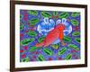 Christmas Robin, 2012-Jane Tattersfield-Framed Giclee Print