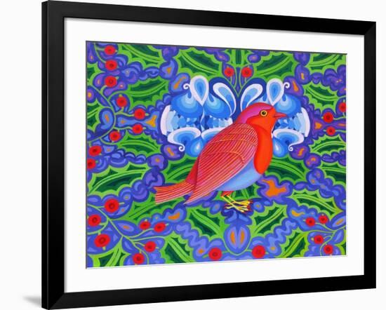 Christmas Robin, 2012-Jane Tattersfield-Framed Giclee Print