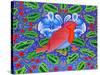 Christmas Robin, 2012-Jane Tattersfield-Stretched Canvas