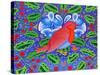 Christmas Robin, 2012-Jane Tattersfield-Stretched Canvas