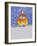 Christmas Robin-Diane Matthes-Framed Giclee Print