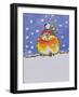 Christmas Robin-Diane Matthes-Framed Giclee Print